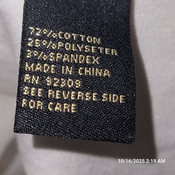 DG2 Denim Jacket Diane Gilman Bohemian Floral Pockets Fringed Comfy Designer 3X - Picture 7 of 8